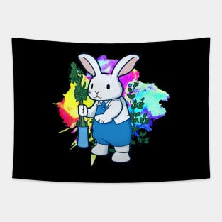 BLUE RABBIT GARDENING #2 Tapestry