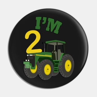 Birthday 2 Year Old Gift Cute Farm Theme Tractor Two Yr Old Cards & Gifts Pin