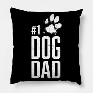 #1 Dog Dad - Number One Dog Lover Gift Pillow