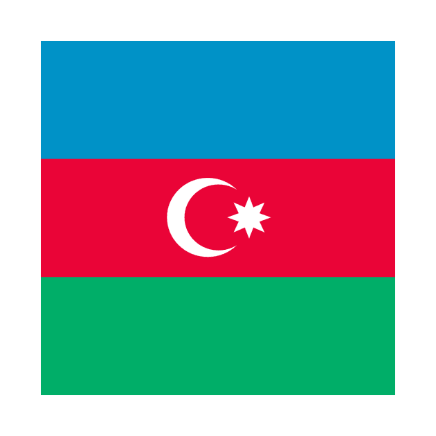 Azerbaijan Flag by flag for all