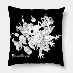 SHOVELBORNE - BLOOD EDITION MONO PRINT Pillow