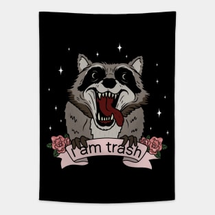 Raccoon - I am trash Tapestry