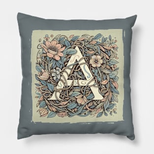 Initial "A" letter Pillow