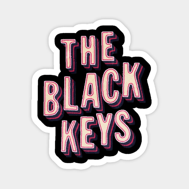 The black keys - retro pink Magnet by V x Y Creative