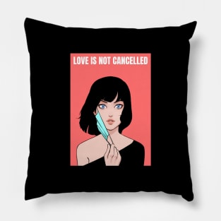 Love is not cancelled couple - Girl Pillow