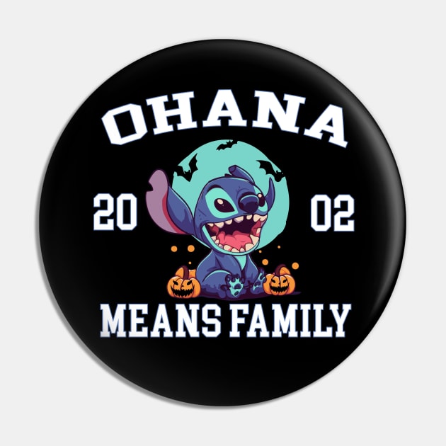 Ohana means family - Stitch University Pin by EnchantedApparel