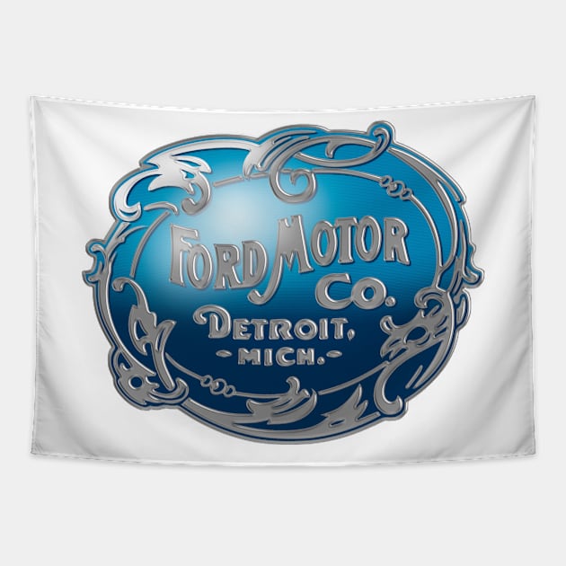 Logo vintage da Ford de 1903 Tapestry by ploxd