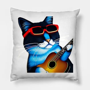 Cool Guitar Player Pillow