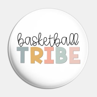 Basketball Tribe Muted Pastels Pin