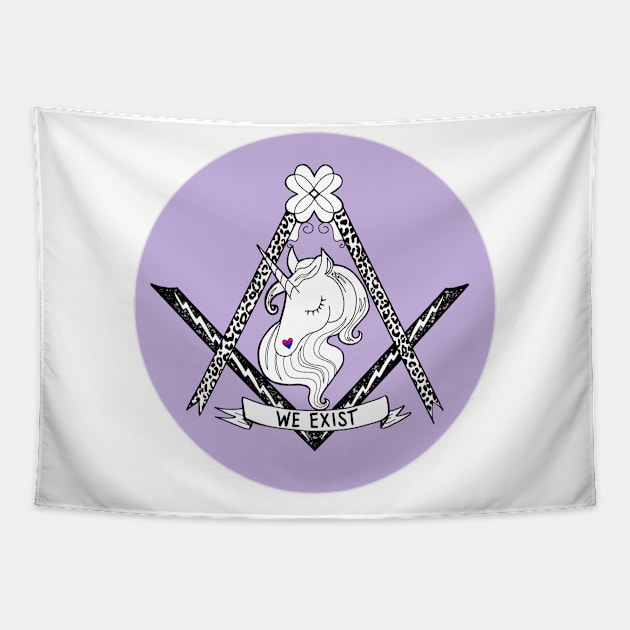 Bisexual Illuminati Tapestry by Salty Said Sweetly