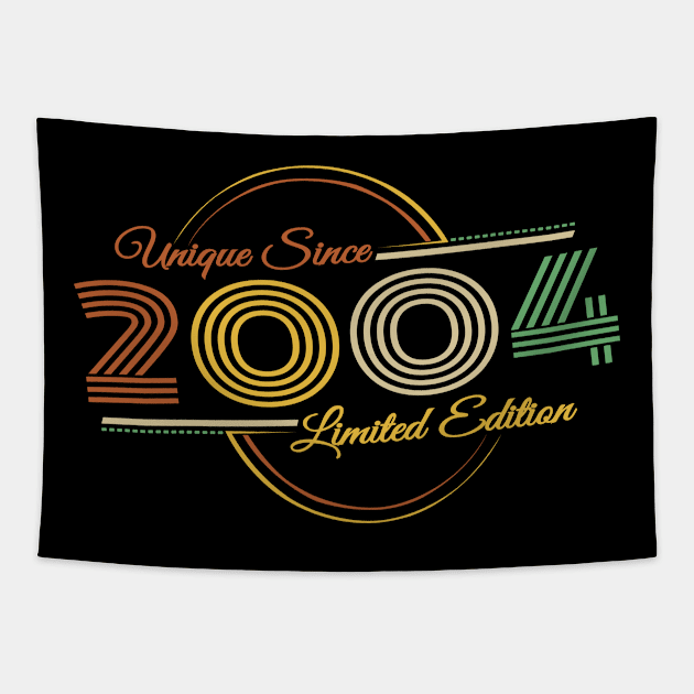 Vintage 2004 Birthday Unique Retro Vintage Tapestry by HBfunshirts