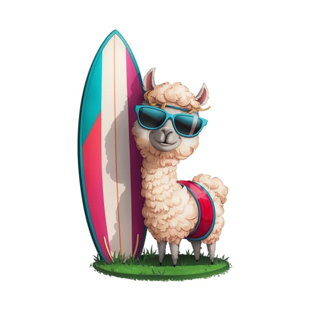 SURFER ALPACA by likbatonboot