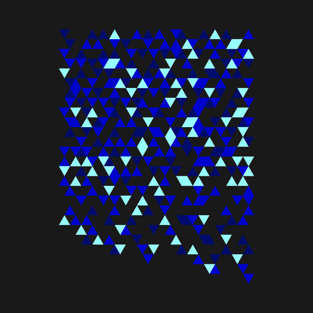 Blue Low Poly Pattern by Rahmagamse23