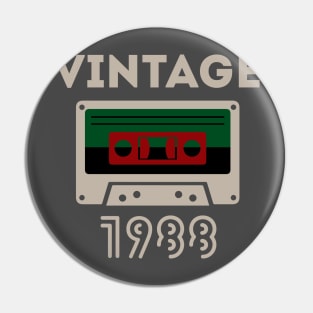 Vintage Cassette Tape - 1988 Pin