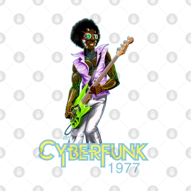 Asplenia Studios Cyberfunk 1977 bass player by AspleniaStudios