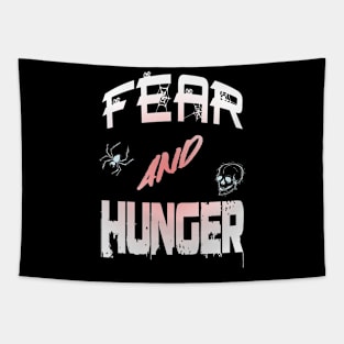 Fear and Hunger Spooky spider letters Tapestry