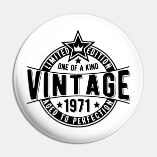 50th birthday gift idea vintage limited edition retro Pin