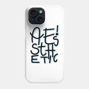 Aesthetics word art Phone Case