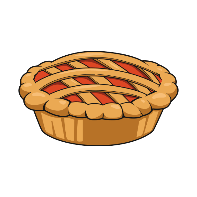 Pie cartoon illustration by Miss Cartoon