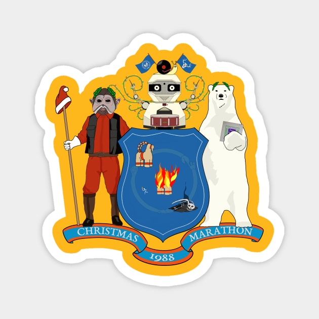 25-Hour Holiday Radio Show state flag shirt (no text) Magnet by jonsolomon