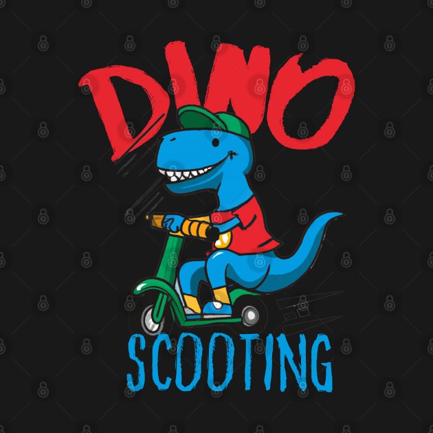 Funny E-Scooter, Dino Driving Scooter by maxdax