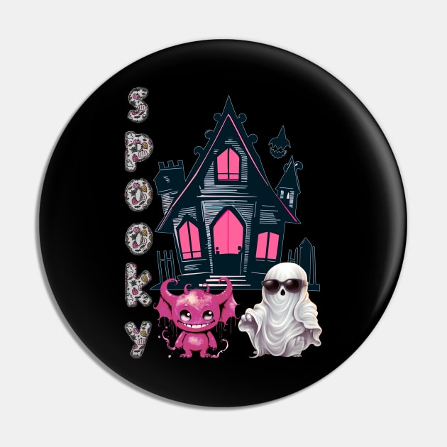 Spooky house guests Pin by FlossOrFi