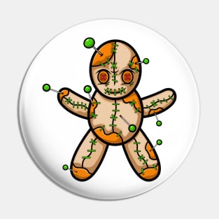 Voodoo Doll Yellow Pin