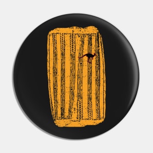 Australia Aboriginal Drum Kangaroo Pattern Pin