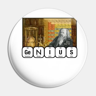 Genius Dmitri Mendeleev Pin