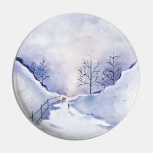 Snow scene Pin