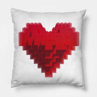 Heart from the children's constructor Pillow