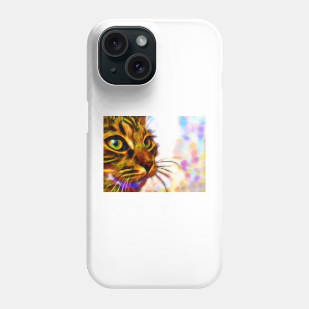 Cat Face Close Up Phone Case by danieljanda