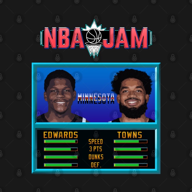 NBA JAM - Minnesota season 23-24 by Buff Geeks Art