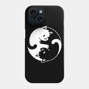 Yin Yang Cat Black & White Phone Case