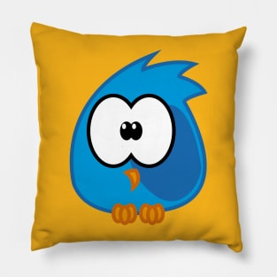 Blue birdie Pillow