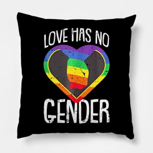 No Gender Gay Pride Love Rainbow Flag Proud Lgbt Q Ally Pillow