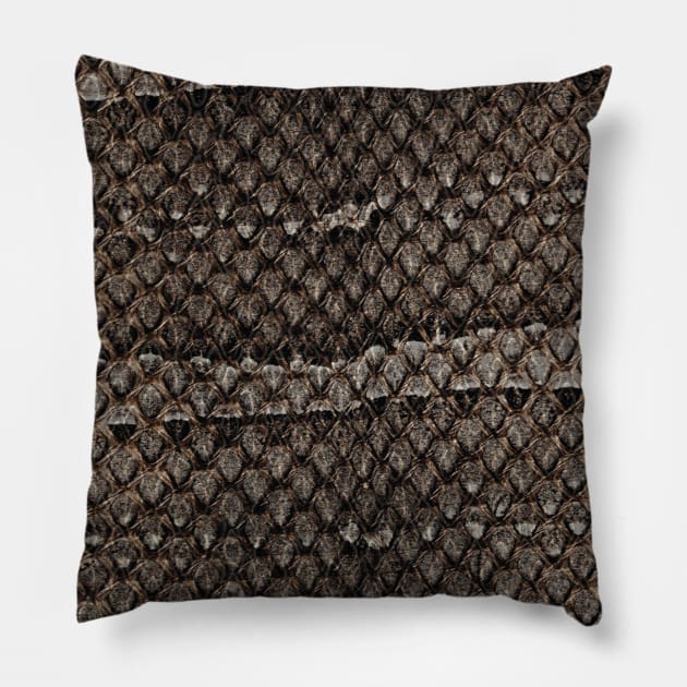 Realistic Snake Skin Pillow by STUDIOVO