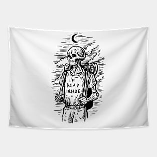 I'm Dead Inside Skeleton Tripping Tapestry