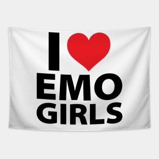 I Love Emo Girls Tapestry