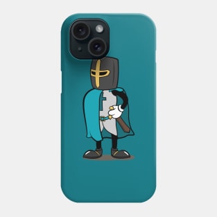Teutonic Knight Cartoon (Player 5 colors, teal) Phone Case