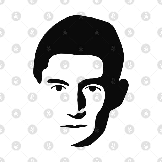 Franz Kafka Minimal Stencil Portrait by isstgeschichte