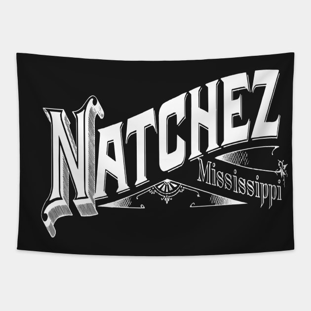 Vintage Natchez, MS Tapestry by DonDota