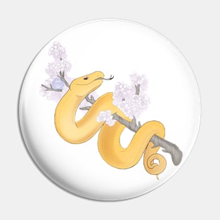 White Sakura Viper: Yellow Pin