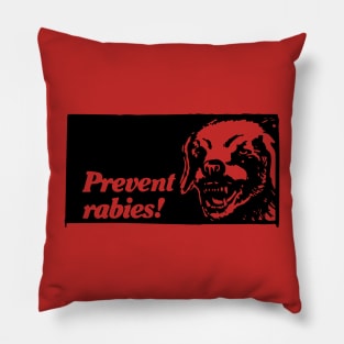 Prevent Rabies! Pillow