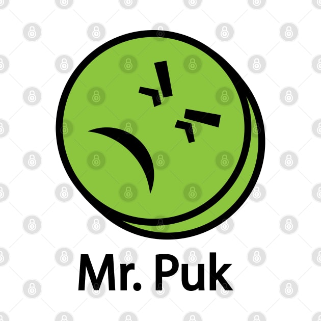 Mr. Puk (Mr. Yuk's Offspring) by albinochicken