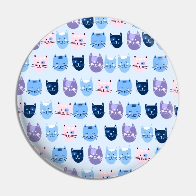 Little blue cats in a row Pin by Valeria Frustaci 