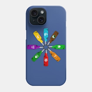 Zombie 8 Perk Pinwheel on Royal Blue Phone Case