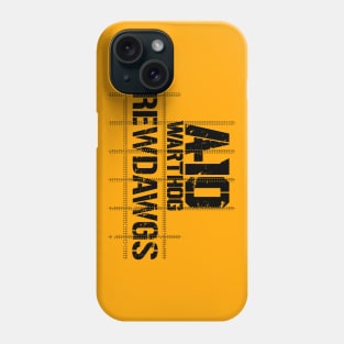 A-10 Warthog Crewdawgs Black Print Phone Case