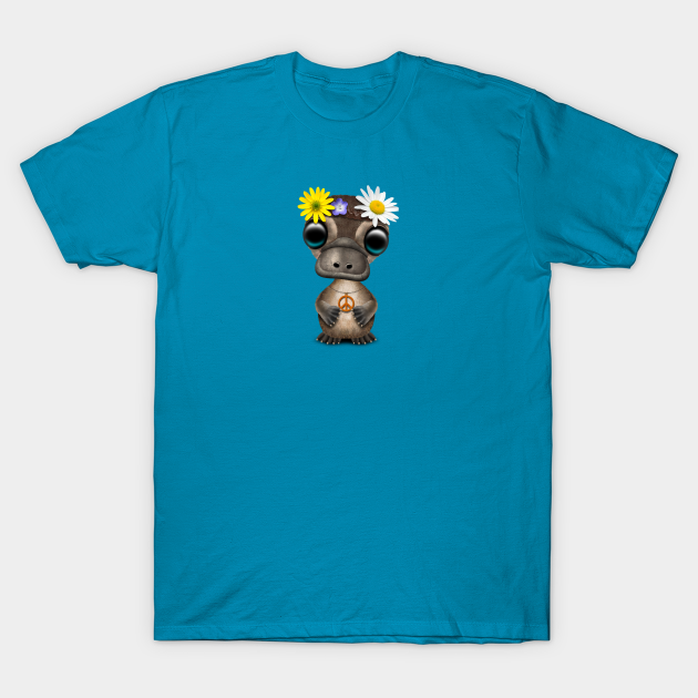 Cute Baby Platypus Hippie Platypus T Shirt Teepublic