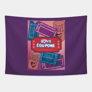 Love coupons Tapestry